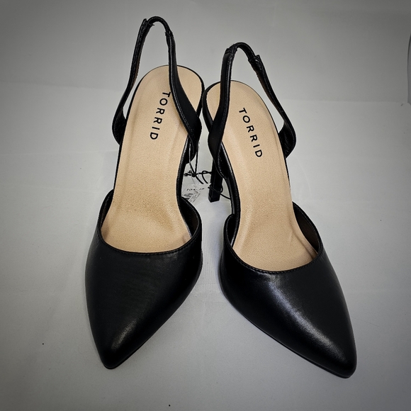 Pointed Toe Slingback Heel(WW) - Picture 2 of 7